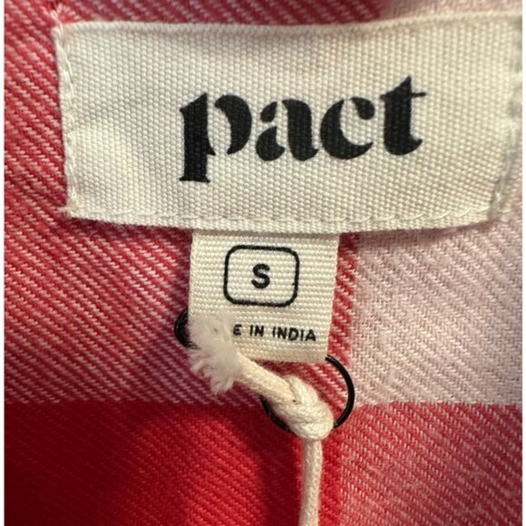 Pact Sustainable Fashion Gingham Mila Flannel Shirt - NWT - Picture 5 of 7